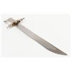 Image 5 : Mid-Eastern short sword with metal scabbard  approx. 22-1/2” overall with plain blade and  floral de