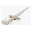 Image 6 : Mid-Eastern short sword with metal scabbard  approx. 22-1/2” overall with plain blade and  floral de
