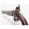 Image 10 : Flintlock pistol circa early-to-mid 18th century  marked “Collumbell” on lockplate, 14” overall with