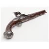 Image 8 : Flintlock pistol circa early-to-mid 18th century  marked “Collumbell” on lockplate, 14” overall with