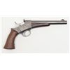 Image 1 : Remington Model 1871 Army Rolling Block pistol,  .50 cal., 8” round barrel, blue and case hardened  