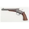Image 2 : Remington Model 1871 Army Rolling Block pistol,  .50 cal., 8” round barrel, blue and case hardened  