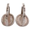 Image 4 : A pair of Qing dynasty iron stirrups with silver  inlays.  Decorated with bats and Chinese symbols. 