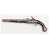 Image 2 : European flintlock pistol remounted and stocked  for mid-eastern trade showing fancy silver mounts  