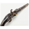 Image 7 : European flintlock pistol remounted and stocked  for mid-eastern trade showing fancy silver mounts  