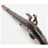 Image 8 : European flintlock pistol remounted and stocked  for mid-eastern trade showing fancy silver mounts  