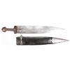 Image 1 : A massive example of a Caucasian kindjal with a  one piece horn grip.  The long, broad,  double-edge