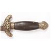 Image 4 : A Chinese Qing dynasty brass mounted jian sword  with a carved horn handle and shagreen covered  sca
