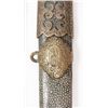 Image 9 : A Chinese Qing dynasty brass mounted jian sword  with a carved horn handle and shagreen covered  sca