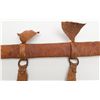 Image 8 : North African sword and leather scabbard, approx.  30” overall with a 24” blade; good condition,  un