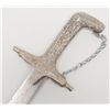 Image 3 : Mid-Eastern short sword with metal scabbard  approx. 25” overall with plain blade and floral  decora