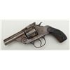 Image 1 : Chicago Arms Co. DA top break revolver, .38 cal.,  barrel reduced to 3”, grey/brown patina, checkere