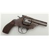 Image 2 : Chicago Arms Co. DA top break revolver, .38 cal.,  barrel reduced to 3”, grey/brown patina, checkere