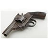 Image 6 : Chicago Arms Co. DA top break revolver, .38 cal.,  barrel reduced to 3”, grey/brown patina, checkere