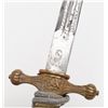 Image 3 : Nazi style reproduction dagger with metal sheath  and silver braided portepee in overall good  condi