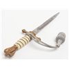 Image 9 : Nazi style reproduction dagger with metal sheath  and silver braided portepee in overall good  condi
