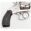 Image 6 : Smith & Wesson .38 top break DA revolver, .38  cal., 3-1/4” barrel, nickel finish, checkered hard  r