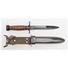 Image 2 : Lot of 2 bayonets with sheaths; one a U.S. M8A1,  the other a European modern bayonet with no  marki
