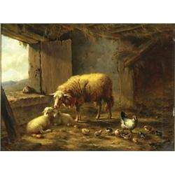 Eugene Joseph Verboeckhoven (1799-1881), Belgian...