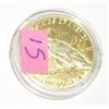 Image 2 : 1910 LIBERTY FIVE DOLLARS COIN COPY *COMES IN A HARD DISPLAY CASE*!! COIN CAME OUT OF SAFE!!