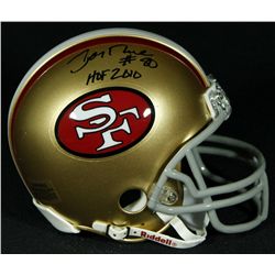 Jerry Rice Signed 49ers Mini-Helmet Inscribed "HOF 2010" (Jerry Rice Hologram)