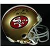 Image 1 : Jerry Rice Signed 49ers Mini-Helmet Inscribed "HOF 2010" (Jerry Rice Hologram)