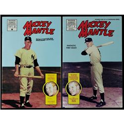 Set of (2) Mickey Mantle Vintage Comic Book from Magnum Comics with Issue #1 & #2