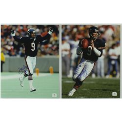 Lot of (2) Jim McMahon Signed Bears 8x10 Photos (Quality)