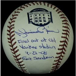 Mariano Rivera Signed Commemorative OML Baseball Inscribed "Final Out at Old Yankee Stadium 9-21-08"