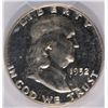 Image 2 : 1952 FRANKLIN HALF DOLLAR, PCGS PROOF-65!