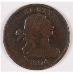 1804 HALF CENT FINE