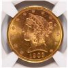 Image 2 : 1903-S $5 GOLD LIBERTY NGC MS-65