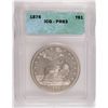 Image 1 : 1876 TRADE DOLLAR, ICG PROOF-63  WHITE  VERY RARE, ONLY 1150 PIECES WERE MINTED