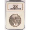 Image 1 : 1923-S PEACE SILVER DOLLAR, NGC MS-64  WHITE AND NICE!