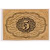 Image 2 : 1862 FIVE CENT US POSTAGE NOTE