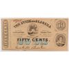 Image 1 : 1863 FIFTY CENT STATE OF ALABAMA
