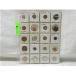 LOT 20 EUROPEAN AND FOREIGN COINS