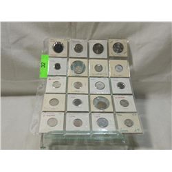 LOT 20 EUROPEAN AND FOREIGN COINS