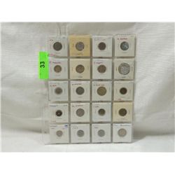 LOT 20 EUROPEAN AND FOREIGN COINS