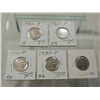 Image 1 : LOT 5 BUFFALO NICKELS VARIOUS YEARS