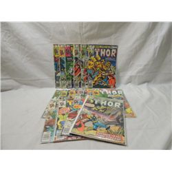 16 THE MIGHTY THOR COMIC BOOKS 1978