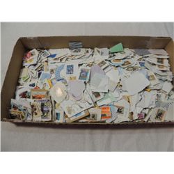 HUGE LOT 20TH CENTURY FOREIGN STAMPS ON PAPER