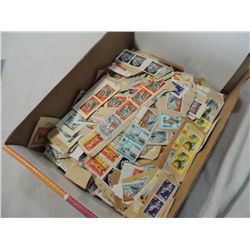 BOX LOT GHANA MIXTURE ON PAPER MOSTLY LARGE STAMPS