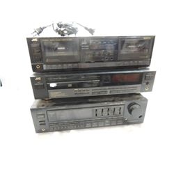 JVC STEREO SYSTEM CASSETTE DECK, CD PLAYER RECEIVR