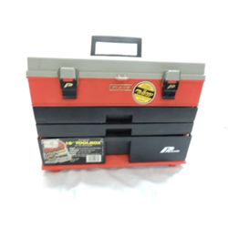 PLANO 16" TOOLBOX WITH THREE PULL OUT DRAWERS
