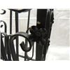 Image 3 : ANTIQUE VINTAGE WROUGHT IRON METAL MAGAZINE RACK