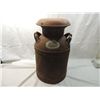 Image 1 : ANTIQUE VINTAGE MILK CAN WITH NAME PLATE