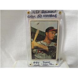 1953 BOWMAN COLOR ED MATTHEWS