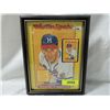 Image 1 : FRAMED WARREN SPAHN PUZZLE AND CARD.