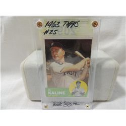 1963 TOPPS #25 AL KALINE BASEBALL CARD